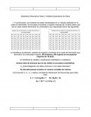 Estadística Descriptiva Tarea 3: Análisis Exploratorio de Datos