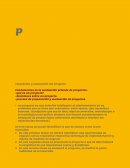 Preparación y evaluación del proyecto