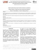 Salud mental del personal sanitario durante la pandemia