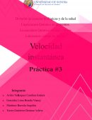 Práctica 3 Velocidad instantánea