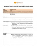Acta reunión estado de Avance PME: Acompañamiento docente en aula