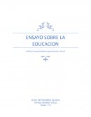 ENSAYO SOBRE LA EDUCACION (estilos de aprendizajes y pensamiento critico)
