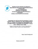 PROGRAMA DE CAPACITACIÓN EN SEGURIDAD Y SALUD LABORAL PARA EL PERSONAL DEL ÁREA ADMINISTRATIVA