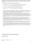 Adición y sustracción de irracionales