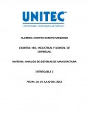 ANALISIS DE SISTEMAS DE MANUFACTURA