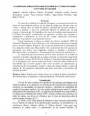 La Satisfacción Laboral del Personal de la Salud de la “Clínica Servisalud” en la Ciudad de Guayaquil