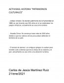 Actividad, historia “Patrimonios culturales”