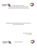 INFORME DE PASANTIAS REALIZADAS EN EL INSTITUTO NACIONAL DE INVESTIGACIONES AGRICOLAS