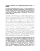 PRINCIPIOS DE LOS SISTEMAS DE SALUD EN AMERICA LATINA Y EL CARIBE