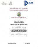 PROYECTO DE BALANCEO DE LINEA