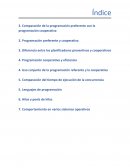 Comparación de la programación preferente con la programación cooperativa