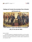 Catalogo Bicentenario del Encuentro de Bolívar y San MArtín