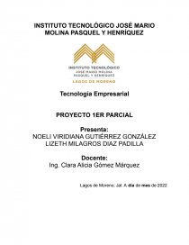Tecnología Empresarial PROYECTO. Página 1