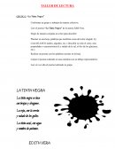 TALLER DE LECTURA GRUPO I: “La Tinta Negra”