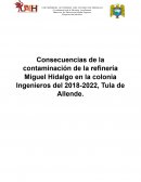Contaminacion petrolera de la refineria miguel hidalgo