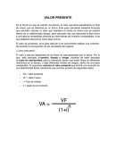Valor presente