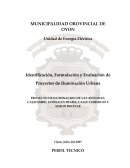 PROYECTO DE ILUMINACION DE LAS AVENIDAS, CAJATAMBO, GONSALES PRADA, CALLE COMERCIO Y SIMON BOLIVAR