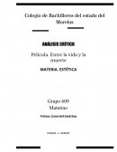 Análisis crítico . Película . Entre la vida y muerte