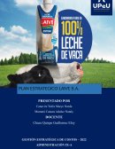PLAN ESTRATEGICO LAIVE S.A