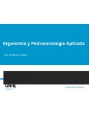 Ergonomía y Psicosociología Aplicada