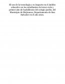 Resumen de tesis el uso de la tecnologia