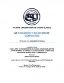 CONFLICTO DE TRANSPORTE DE CARGA BINACIONAL ENTRE LAS FRONTERAS DE TEXAS Y LOS ESTADOS DE CHIHUAHUA, COAHUILA, NUEVO LEON Y TAMAULIPAS