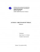 Actividad Simplificacion de trabajo