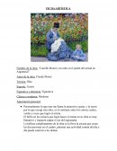 “Camille Monet y un niño en el jardín del artista en Argenteuil”