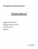 Proyecto Gastronómico “Doña María”