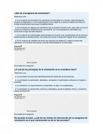 ¿Qué es el programa de orientación?. Página 1