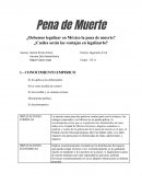 Pena de Muerte ¿Debemos legalizar en México la pena de muerte?