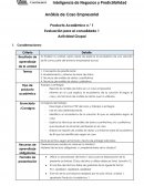 Análisis de Caso Empresarial . Evaluación para el consolidado