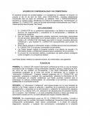 Acuerdo de confidencialidad y no competencia