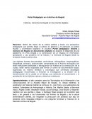 Historia y memorias de Bogotá en documentos digitales