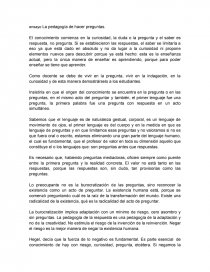 La pedagogía de hacer preguntas. Página 1