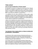 Libro de Jorge Fernández Ruiz “El Poder Judicial”