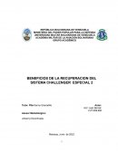 BENEFICIOS DE LA RECUPERACION DEL SISTEMA CHALLENGER ESPECIAL 2