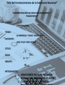 LA EMPRESA “FANCY SHOES SAC.”