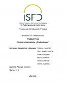 Trabajo final sobre conocer al estudiante