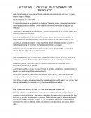 Actividad Proceso de compra de un producto