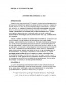 Ensayo de lecciones SGC