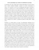 Criterios epistemológico que demarcan la psicología