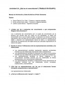 Actividad 2.0: ¿Qué es el conocimiento? (TRABAJO EN EQUIPO)