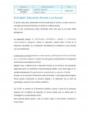 Educación formal y no formal