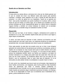 Sueño de un Gerente con Dios. Página 1