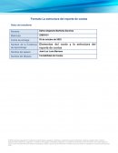 Elementos del costo y la estructura del reporte de costos