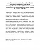 Las edificaciones con arquitectura andina (Cholets) integradas con manifestaciones pop y cinematográficas