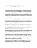 Ensayo: “Comparando lecturas literarias”