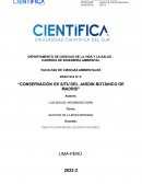 PRÁCTICA N° 5: “CONSERVACIÓN EX SITU DEL JARDIN BOTÁNICO DE MADRID”