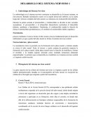 Desarrollo del sistema nervioso